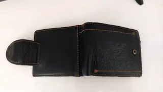 Portafoglio Giorgio Armani Pelle Nera