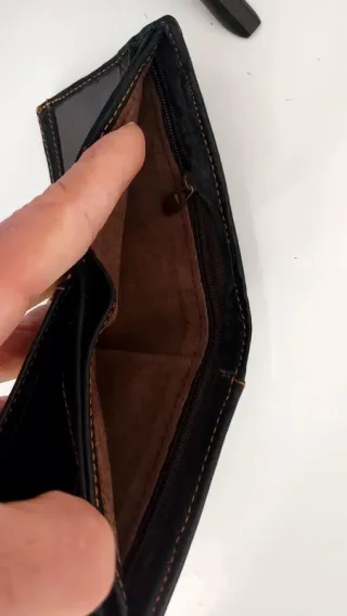 Portafoglio Giorgio Armani Pelle Nera