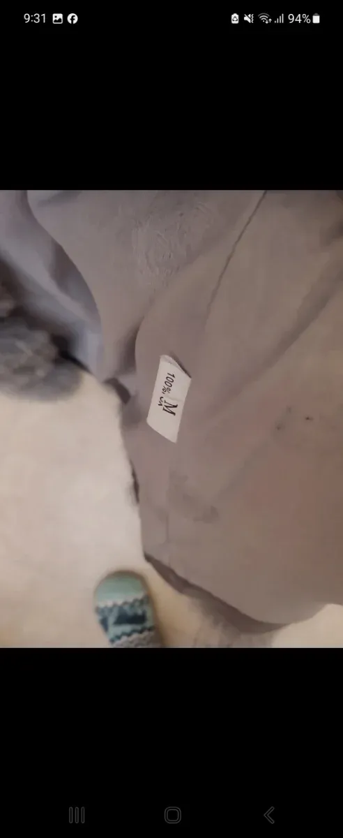 Chaleco pelo zorro gris talla m