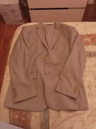 Americana beige hombre