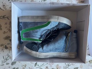 Zapatillas altas de terciopelo