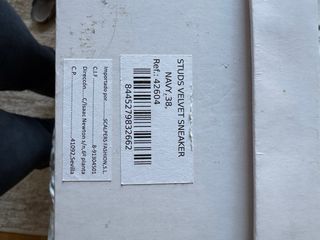 Zapatillas altas de terciopelo