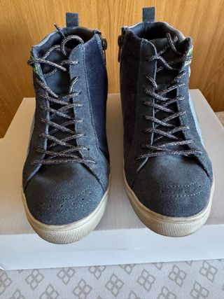 Zapatillas altas de terciopelo