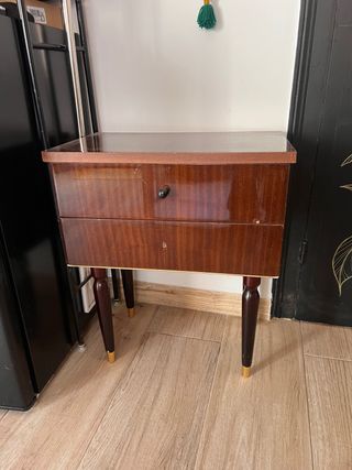 Mesita auxiliar vintage madera