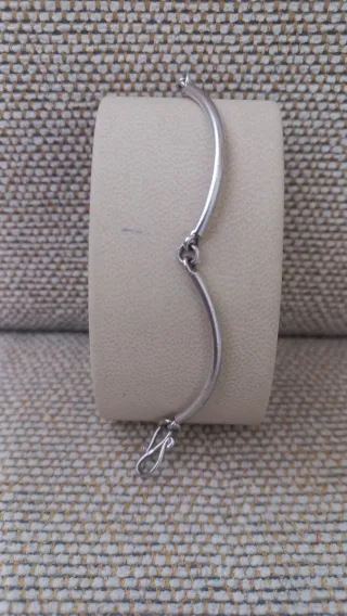 Pulsera de plata con cierre