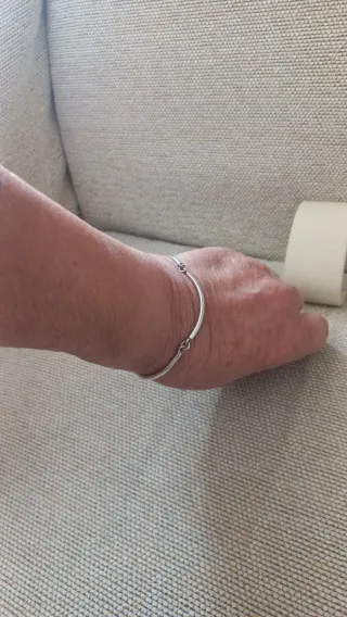 Pulsera de plata con cierre
