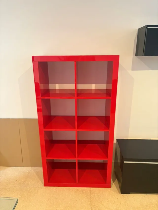 Estantería Kallax Ikea Roja