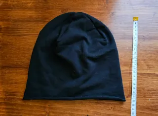 Cappello slouchy cotone nero