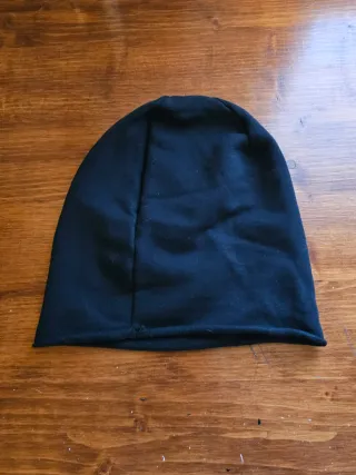 Cappello slouchy cotone nero