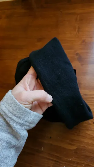 Cappello slouchy cotone nero