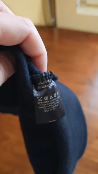 Cappello slouchy cotone nero