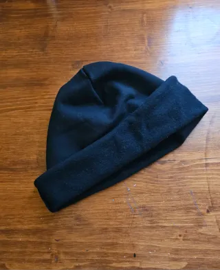 Cappello slouchy cotone nero