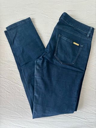 Pantalones Massimo Dutti Skinny Fit Azul Talla 38