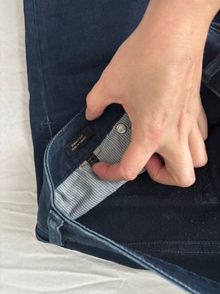 Pantalones Massimo Dutti Skinny Fit Azul Talla 38