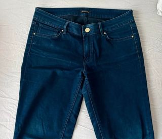 Pantalones Massimo Dutti Skinny Fit Azul Talla 38