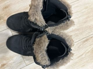 Botines de plataforma con pelo