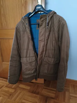 Chaqueta Cortefiel Hombre Talla M Marrón y Azul