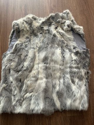 Chaleco de piel de conejo