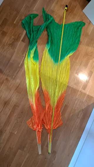 Abanicos de danza oriental degradados