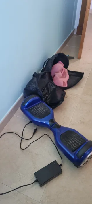 Patín Eléctrico Hoverboard Azul (Averiado)