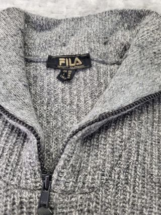 Jersey Fila Lana Gris Punto Grueso XXL