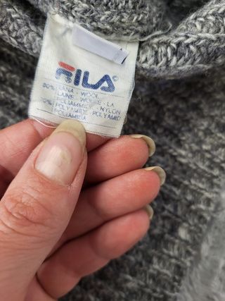 Jersey Fila Lana Gris Punto Grueso XXL