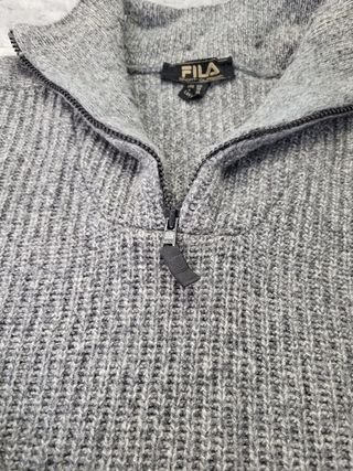 Jersey Fila Lana Gris Punto Grueso XXL