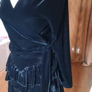 Conjunto fiesta terciopelo y encaje