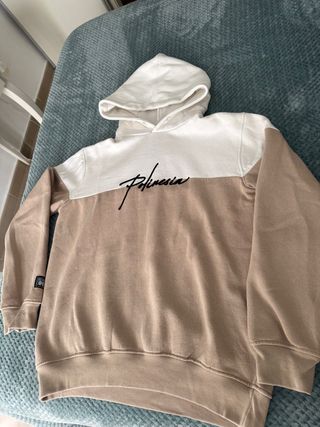 Sudadera beige y blanca talla XS