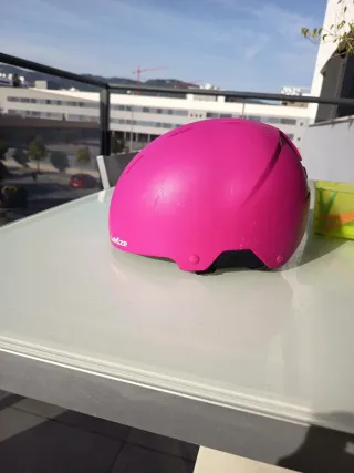 Casco de bici rosa