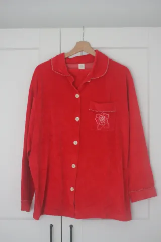 Pijama de invierno rojo