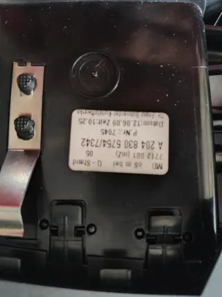 Rejilla Aire Mercedes W204 + Botón Warning