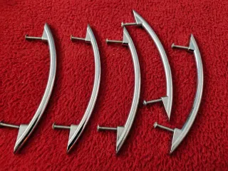 Juego de 5 Tiradores Cromo Brillo