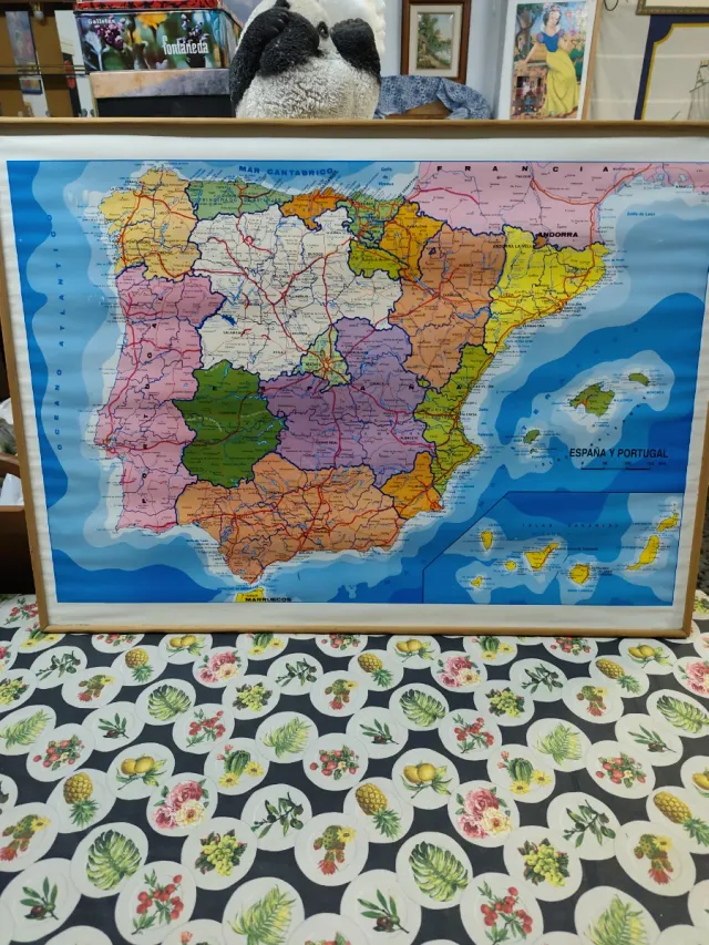 Mapa España y Portugal