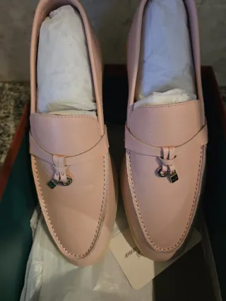Mocasines Loro Piana Rosa