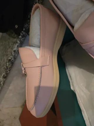 Mocasines Loro Piana Rosa
