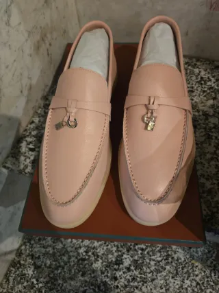 Mocasines Loro Piana Rosa