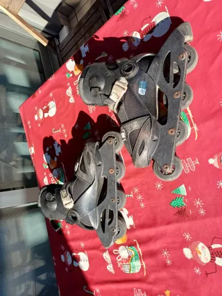 Patines Oxelo negros y rojos