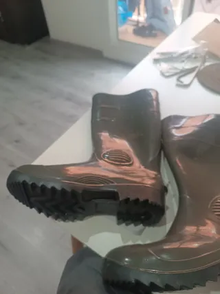 Botas de agua de trabajo verdes