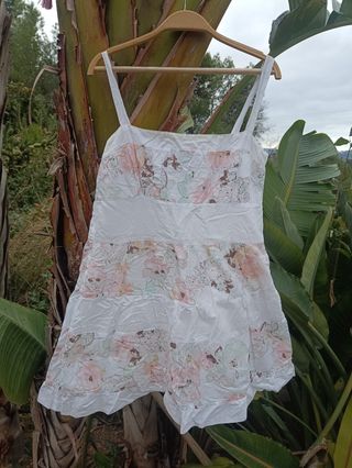 Vestido blanco floral