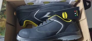 Zapatos seguridad Diadora negros y amarillos