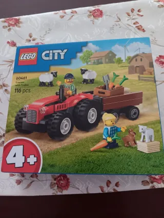 LEGO City Trator com Reboque 60461 Novo