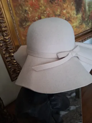 Cappello donna falda larga sabbia