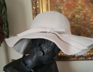 Cappello donna falda larga sabbia