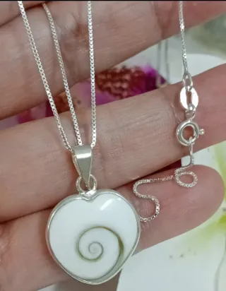 Cadena Veneciana Y Ojo Shiva Corazón Plata 925