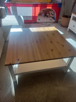 Tavolo da centro IKEA Hemnes in legno/bianco