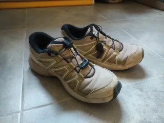 Zapatillas Montaña Salomon Niño Beige