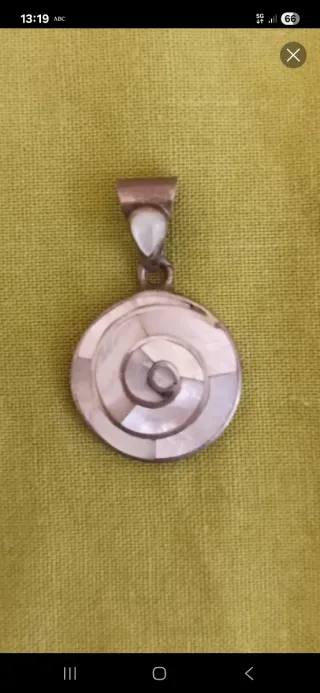 Colgante Plata y Nácar