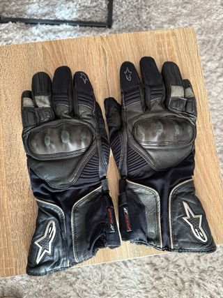 Guantes piel Moto Alpinestars Drystar invierno T.M