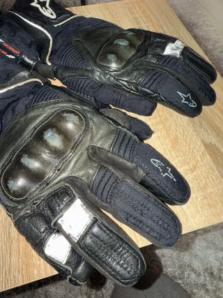 Guantes piel Moto Alpinestars Drystar invierno T.M